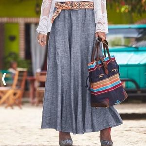 Sundance Linen Maxi Skirt